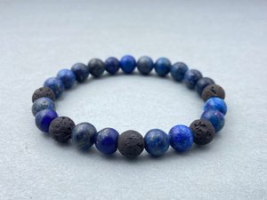 Opal Beaded 14K Gold Plated <b>Stretch</b> Bracelet for Women & Men-Yoga Meditation Gift - Product Image 2