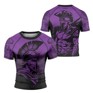Rashguard de compression MMA respirant à séchage rapide avec logo personnalisé pour arts martiaux et grappling - Product Image 5