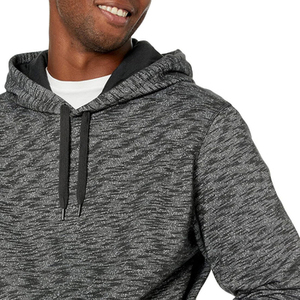 Sweat à capuche unisexe surdimensionné de haute qualité, décontracté, athlétique, hiver, logo uni sur le devant, en molleton bouclette - Product Image 2