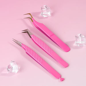 แหนบต่อขนตาสแตนเลสแบบมืออาชีพ ปลอดภัยต่อสิ่งแวดล้อม ดีไซน์ป้องกันแม่เหล็ก รับทำโลโก้ จับถนัดมือ ไฟเบอร์เรียบลื่น สำหรับทำเล็บ - Product Image 6