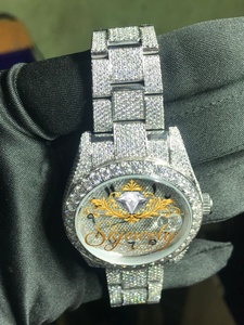 Reloj de Pulsera de Lujo con Cuarzo Plateado, Analógico, de Acero Inoxidable, con Bisel de Cristal y Aspecto de Diamantes, para Regalo de Fiesta - Product Image 2