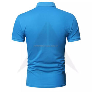 เสื้อกอล์ฟผ้าฝ้ายถักกันรอยยับสำหรับผู้ชายเสื้อแขนสั้นทำจากบังคลาเทศออกแบบโลโก้ได้ตามต้องการ - Product Image 2