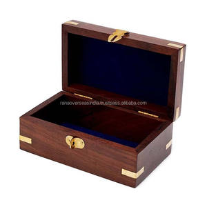 Organisateur de bijoux en bois écologique Offre Spéciale avec conception élaborée d'incrustation en laiton parfait pour collier Bracelet boucle d'oreille et plus - Product Image 4