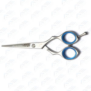 กรรไกรตัดผมโคบอลต์ขนาด5นิ้วแบบมืออาชีพใบมีดปลายด้านน้ำหนักเบา15ก. สำหรับร้านตัดผม - Product Image 4