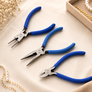 Custom Color Jewelry Pliers Tool Set Round <b>Nose</b> <b>Long</b> <b>Nose</b> Diagonal Cutting Pliers Jewelry Making Repair Craft Tool Kit - Product Image 2