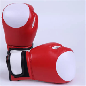 Gants de boxe Webson en cuir PU blancs avec impression dorée, respirants, imperméables, légers, à doigts complets, coupe-vent, avec lacets au poignet pour adultes - Product Image 4