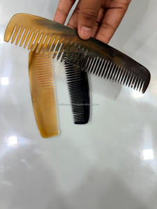 หวีเขาควาย-เป็นมิตรกับสิ่งแวดล้อม ทำด้วยมือ รูปทรงธรรมชาติ สไตล์สัตว์และศาสนา หวีดูแลเส้นผมจากอินเดีย - Product Image 2