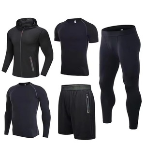 Conjunto Deportivo de Compresión para Hombre de 5 Piezas, Sin Costuras, de Secado Rápido, para Invierno, Talla Grande, Nuevo Diseño - Product Image 3