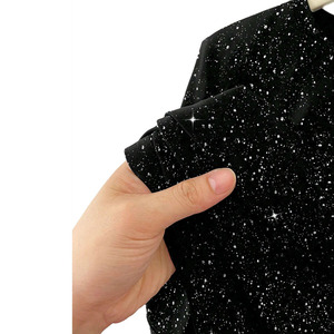 Camiseta de Lujo para Hombre con Estampado Personalizado de Diamantes de Imitación, Diseño Brillante de Estrellas, Cuello Redondo de Algodón, Estilo Urbano, Suministro al por Mayor OEM - Product Image 2