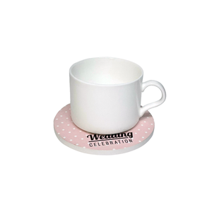 Posavasos Redondos de Cerámica Personalizados con Impresión, Recuerdo de Boda, Posavasos para Bebidas, Regalo para Fiesta de Bodas - Product Image 3