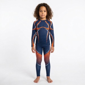 Conjunto de Rashguard y Spats de MMA para Niños Personalizado, Manga Larga, Impresión por Sublimación, Ropa Deportiva de Compresión, Leggings Ajustados a Juego - Product Image 5