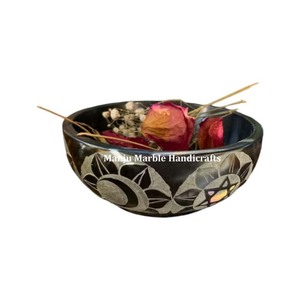 Producto más vendido, colección de antigüedades superiores, cuenco tallado de esteatita con forma redonda, uso para herramientas de cocina para el hogar y el Hotel - Product Image 3