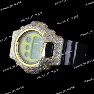 Montre Iced Out avec Diamants Moissanite VVS, Boîtier et Lunette Entièrement Sertis en Argent Sterling 925, Cadran Rond - Product Image 3