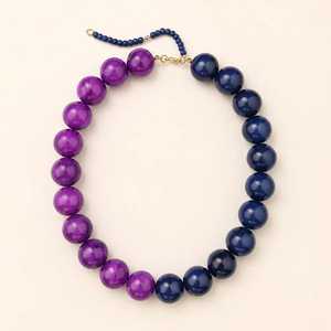 Collier ras du cou bohème en perles de résine verte pour femme, écologique, mode de Noël, bijoux fantaisie d'été, artisanat - Product Image 4