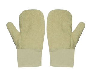 Mitaine éponge en coton robuste avec double paume résistante à la chaleur pour le travail à domicile, le barbecue, les mitaines éponge en toile - Product Image 4