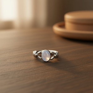 แหวนมูนสโตนดีไซน์เนอร์ 3.3 กรัม จี้และเครื่องประดับชั้นดี - Product Image 3