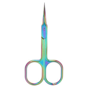 Ciseaux à cuticules en acier inoxydable, pointe pointue, élimination des peaux mortes, poignée ergonomique, outil de manucure et de pédicure - Product Image 1