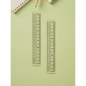 Règles à fil droit en acrylique 15 cm Lot de 2 pièces - Product Image 1