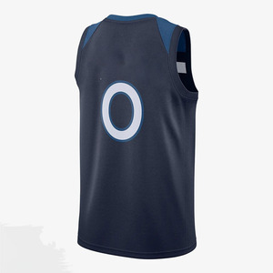 Camiseta de Baloncesto sin Mangas con Cuello en V para Hombre, con Número 0, Impresión por Transferencia de Calor, Secado Rápido, Tejido de Poliéster, Diseño Deportivo - Product Image 3