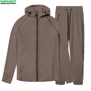 Minimalist Oversized Crewneck Streetwear <b>Tracksuit</b> Men Casual Drop Shoulder Sweatshirt And Jogger Pants Casual Suit - Product Image 1