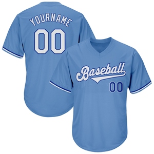 Wholesale Best Selling OMMIZ INDUSTRY Custom Tie Dye <b>Light</b> Blue-White 3D <b>Rainbow</b> Authentic Baseball Jersey - Product Image 5