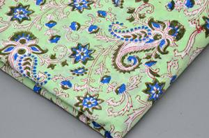 100% Soft and pure Cotton Floral Print Fabric for Clothing-Indian Robe for Dresses Curtains Sleepwear Toys Lightweight - Product Image 3