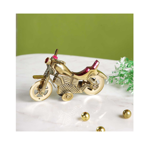 Modelo Artesanal de Motocicleta de Latón, Adorno Decorativo para Mesa de Salón, Pieza de Exhibición de Alta Calidad en Oferta - Product Image 4