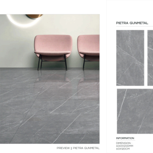 Azulejos de Porcelana Esmaltada Pulida para Interiores, 600x1200mm, Acabado Brillante Premium, Formato Grande, para Pisos Residenciales y Comerciales - Product Image 1