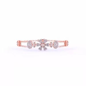 New Moissanite Diamond <b>Bracelet</b> for Women and Men, Mix Cut Diamond <b>Bracelet</b> For Wedding, Yellow Gold moissanite <b>Bracelet</b> - Product Image 3