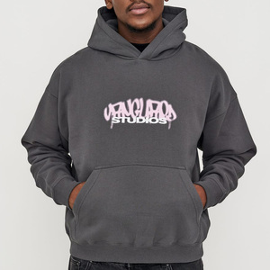 OEM Men's Screen Printed <b>Custom</b> Hoodie Breathable High Quality Cotton Fleece Pullover Men's Sweatshirt With <b>Custom</b> Design - Product Image 1