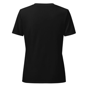 T-shirt noir à motif pour femme, en coton doux, col rond, manches courtes, vêtements décontractés pour tous les jours - Product Image 4