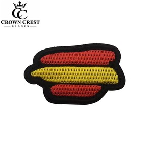 Badge brodé personnalisé pour vêtements, fil doré de qualité supérieure, broderie détaillée, accessoire vestimentaire, badge à coudre, artisanat 3D en fil doré - Product Image 5