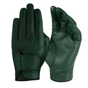 Gants de golf Vornex Industry en cuir véritable blanc, à doigts entiers, antidérapants, respirants, avec fermeture auto-agrippante, unisexes, pour usage sportif - Product Image 2