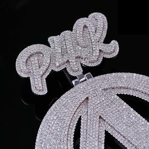 จี้ห้อยคอแบบคลาสสิกประดับเพชรโมอิสซาไนต์ VVS1 ชุบเงินแท้ 925 พร้อมตัวอักษรแบบกำหนดเอง  ของขวัญสุดพิเศษ - Product Image 2