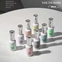 Youth Rose 20ml Gel UV Base Coat et Top Coat Diamant Haute Qualité Durcisseur Longue Durée Soak Off Vernis Gel Super Brillant pour Salons