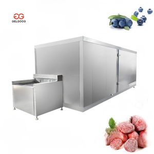Máquina de Congelación Rápida Industrial Automática con Control PLC, Ahorro de Energía, Lavado, Secado y Congelación Criogénica de Frutas en Túnel - Product Image 1