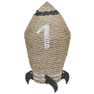Kids <b>Basket</b> Rocket Seagrass Natural Handmade <b>Storage</b> <b>Basket</b> Wholesale eco-friendly Made in Viet Nam - Product Image 1