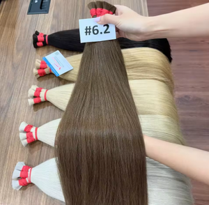 ¡MEJOR VENDEDOR! Extensiones de cabello a granel recto de hueso disponibles en muchos colores Cabello humano vietnamita virgen 100% - Product Image 1