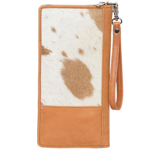 Cartera de Viaje de Cuero Genuino al por Mayor 2026 con Impresión Personalizada, Grabado en Relieve y Cierre de Cremallera Fabricada por RIMZA INDUSTRIES - Product Image 2