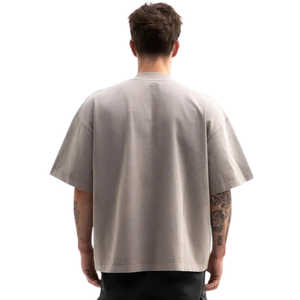 เสื้อยืดคอตตอนผู้ชายไซส์ใหญ่ ผ้าหนา คอกลม แขนสั้น ทรงหลวม สไตล์ลำลอง สตรีทแวร์ ขายส่ง - Product Image 2