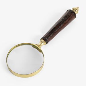 Lupa de Mano de Latón con Lente Transparente de Primera Calidad, Herramienta de Lectura para Libros, Periódicos, Mapas, Joyas, Monedas, Sellos, Antigüedades y Manualidades - Product Image 1