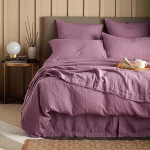 Juego de Ropa de Cama de 4 Piezas, Sábanas Planas Refrescantes y Agradables para la Piel, Fundas de Almohada, Juego de Edredón Transpirable y Duradero - Product Image 5