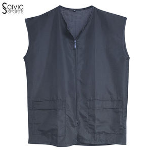 Gilet de travail respirant personnalisé pour hommes pour supermarché et salon de coiffure gilets de qualité avec logo élégant pour vêtements d'extérieur - Product Image 4
