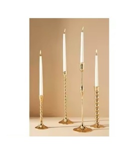 Porte-bougie en métal le plus vendu qui rehausse instantanément votre décoration – Supports de bougies modernes pour ambiance chaleureuse - Product Image 3