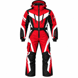 Custom Unisex Adult One-Piece Ski Suit Hooded Waterproof Breathable Snowsuit Insulated Ski <b>Jumpsuit</b> Winter Outdoor <b>Sports</b> Wear - Product Image 5