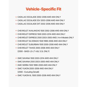 2 roulements de roue avant pour Chevrolet Silverado 1500 4WD 2013, Express 1500 et GMC Savana 1500 (modèles standard) - Product Image 3
