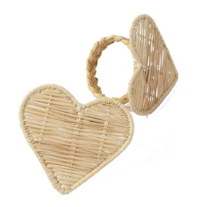 Nouveaux Anneaux de Serviette en Fleur de Raphia Écologiques, Boucles Porte-Serviettes en Paille Tressée pour Décoration de Table Rustique pour Mariages, Fêtes et Hôtels - Product Image 2