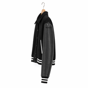 HMR Custom Alpha for Sorority Embroidery <b>Quilted</b> Stand Collar Women's Varsity Jacket Custom Made - Product Image 2