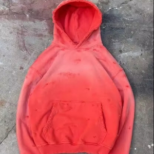 Sudadera con capucha unisex de alta calidad personalizable con logotipo bordado y estampado personalizado, estilo vintage con efecto desgastado por el sol y lavado ácido. - Product Image 1