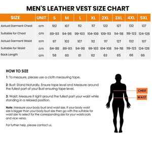 Chaleco de Motociclista de Cuero Genuino Negro para Hombre 2026, Cuello Redondo, Cierre de Cremallera, Chaleco de Cuero Premium sin Mangas para Motociclista - Product Image 6